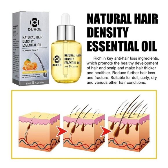 2PCS Hair Density Serum Repair Damaged Hair Growing Faster Natural Essential Oil - Picture 5 of 10